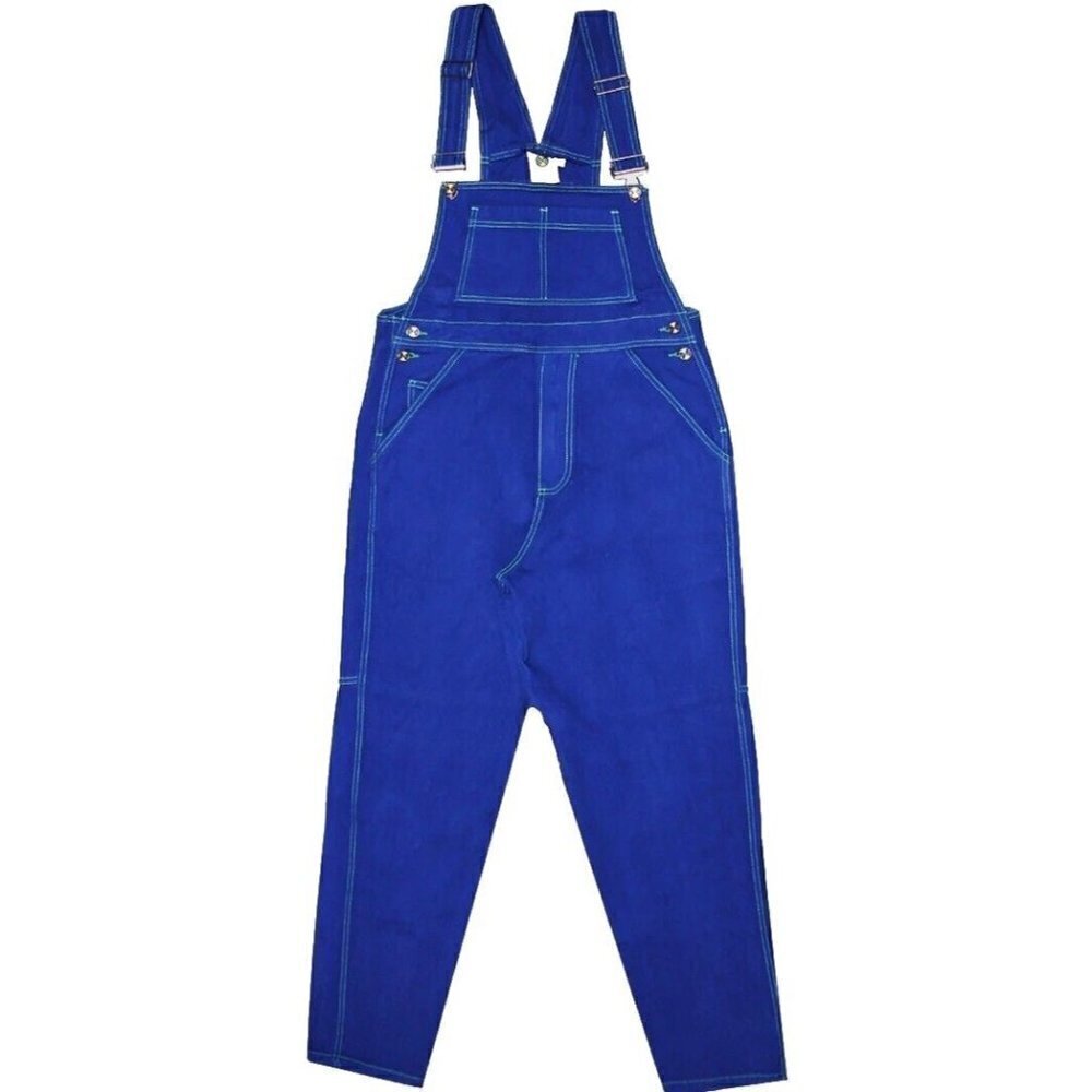 Cross Colours‎ Classic Brushed Twill Overalls Cobalt Blue NWT Size XS